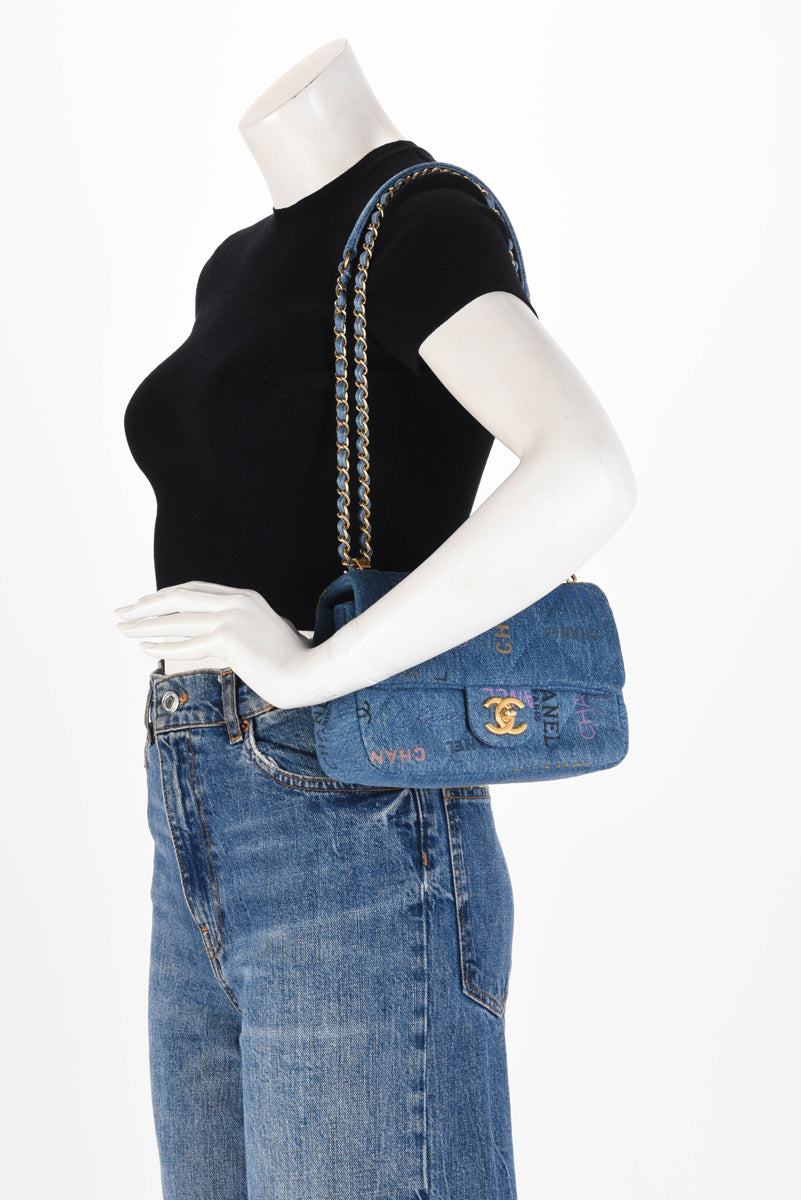 Chanel Blue Denim Mood Mini Flap Bag