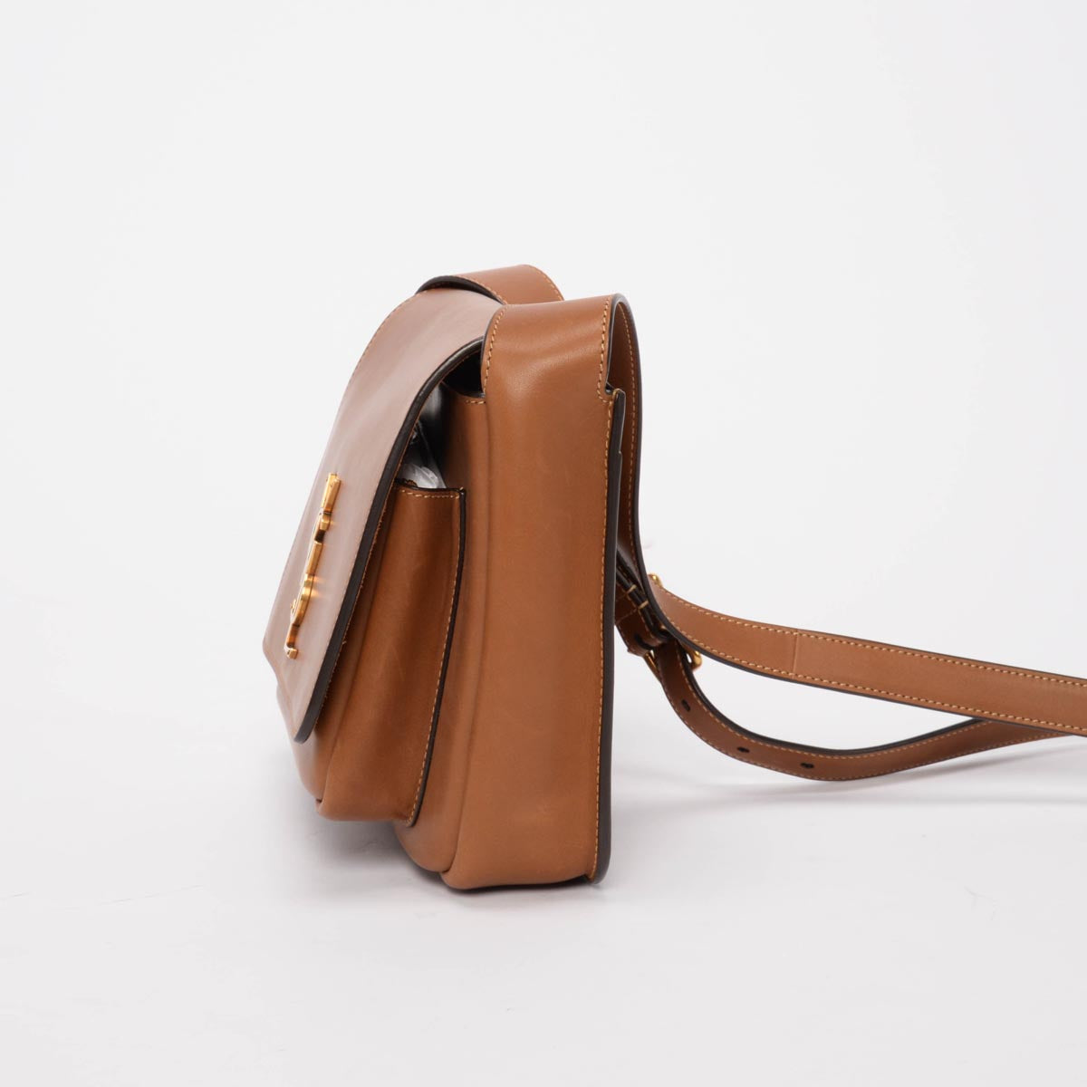 Saint Laurent Brick Vegetable Tanned Calfskin Niki Satchel Bag