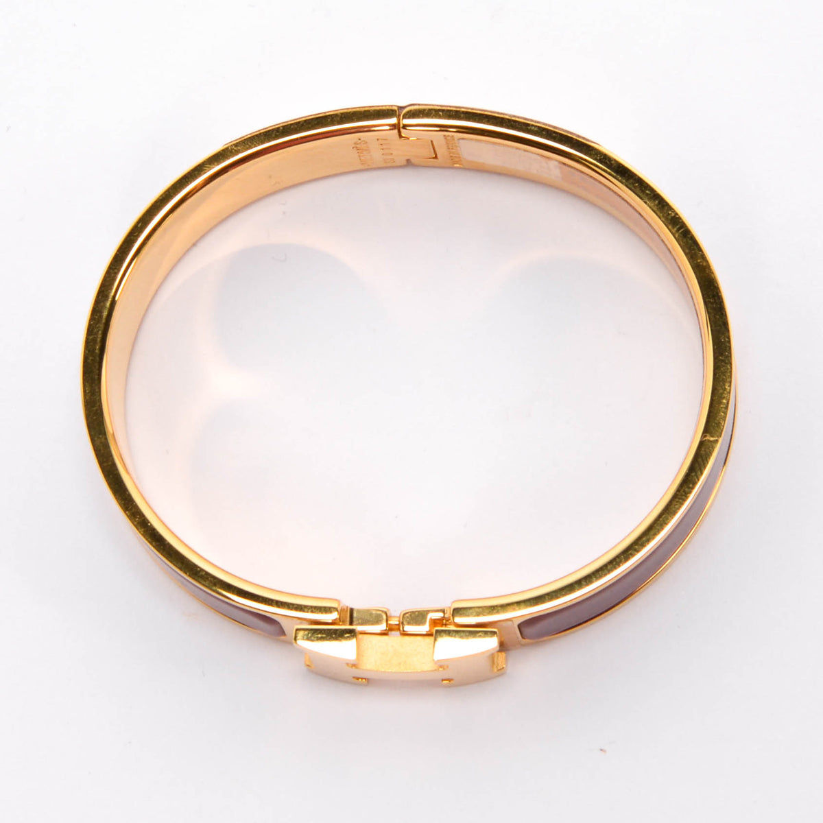 Hermes Rouge de Chine Enamel Clic H Bracelet