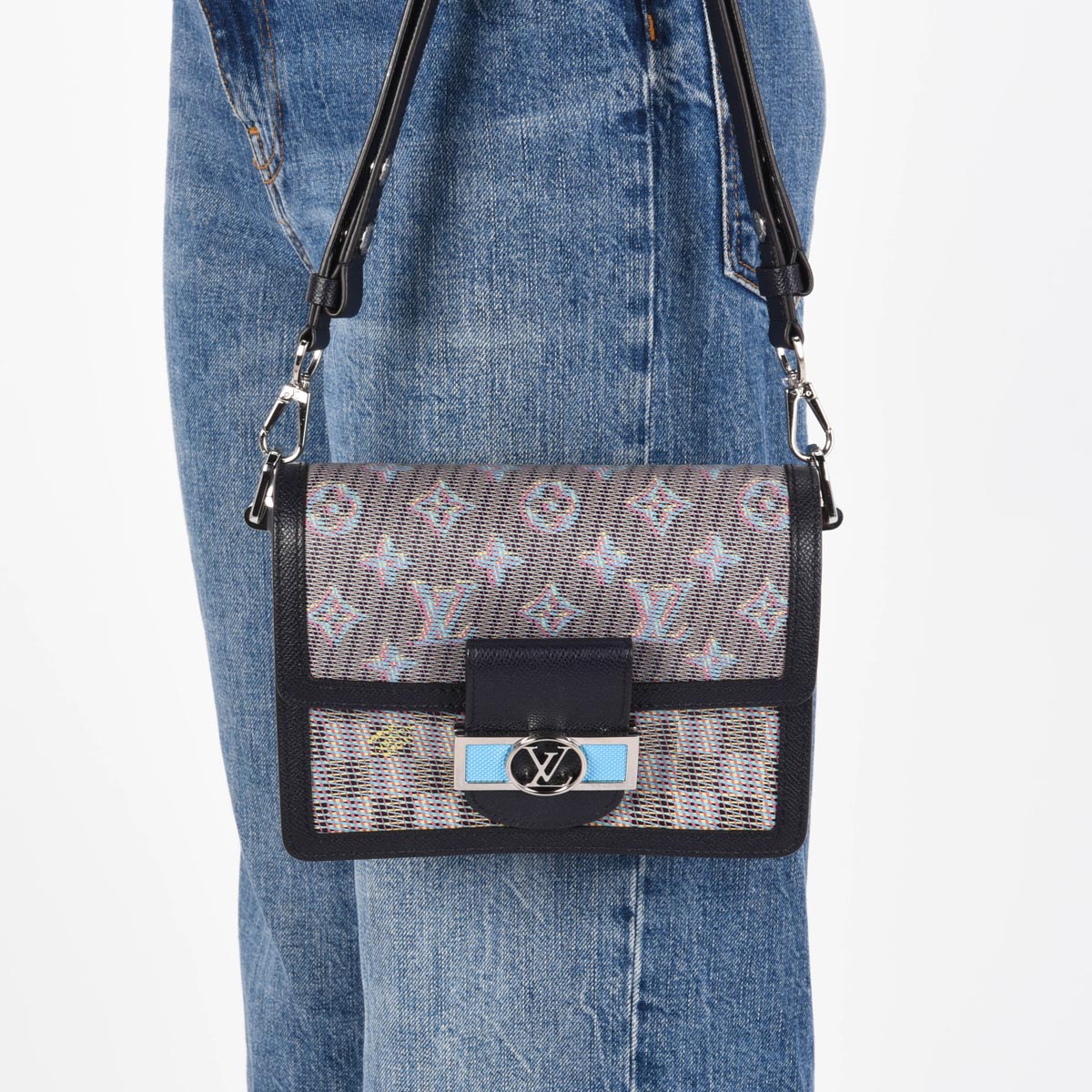 Louis Vuitton Blue Monogram LV Pop Mini Dauphine Bag