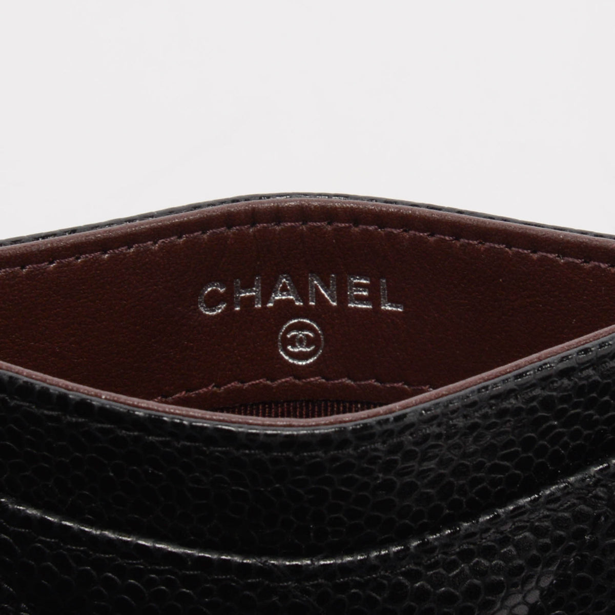 Chanel Black Caviar Classic CC Card Holder