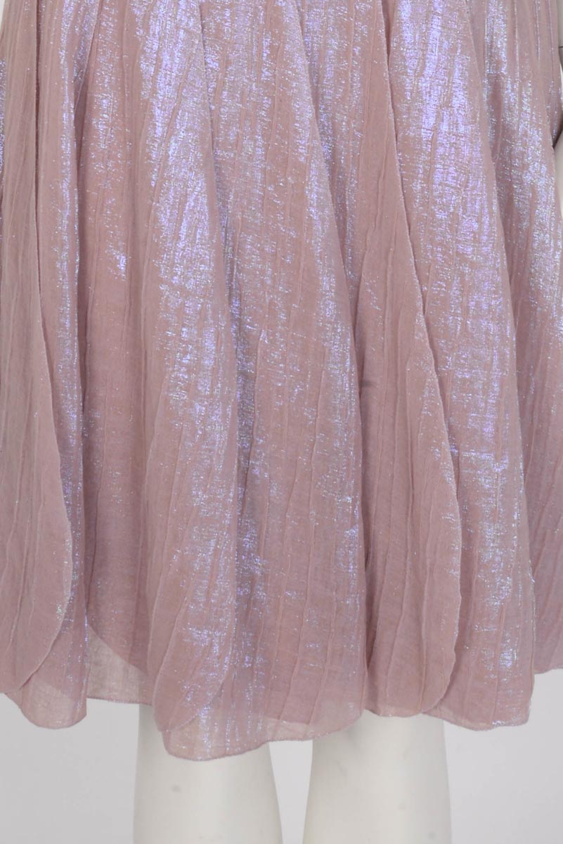 Chanel Pink Iridescent Petal Skirt Dress