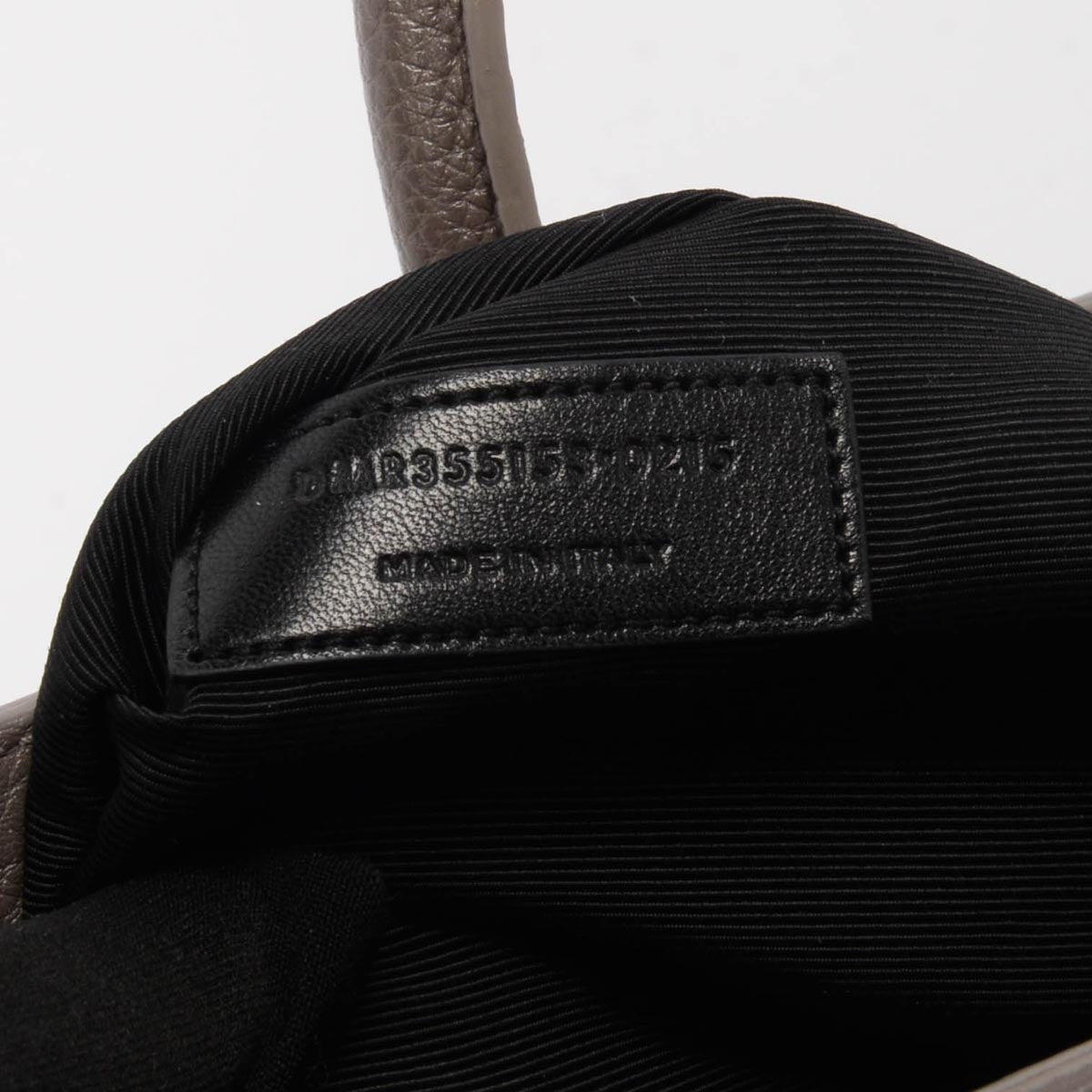 Saint Laurent Taupe Grained Calfskin Small Sac de Jour Tote