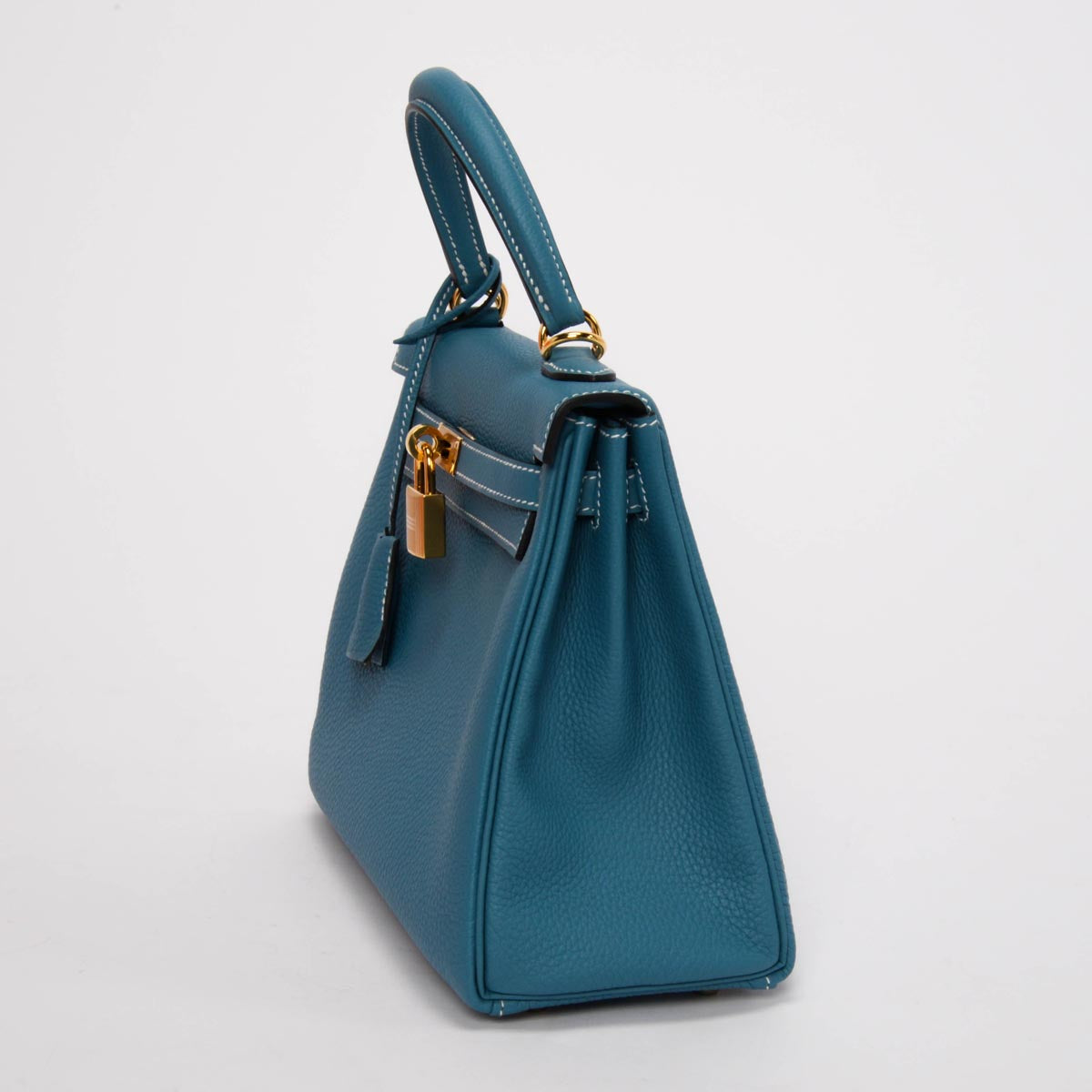 Hermes New Bleu Jean Togo Kelly 25 GHW