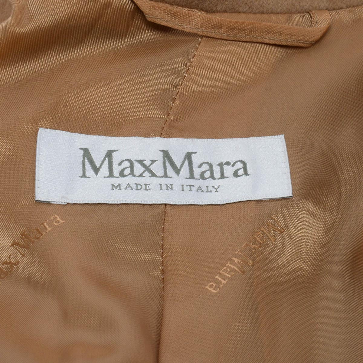 Max Mara Camel Hair Horn Button Short Jacket IT 40