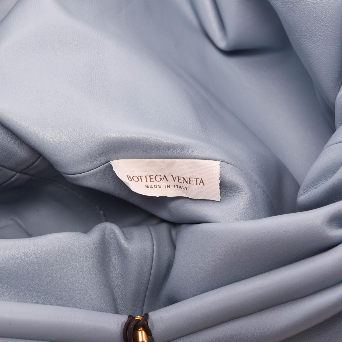 Bottega Veneta Ice Blue Lambskin The Pouch Clutch