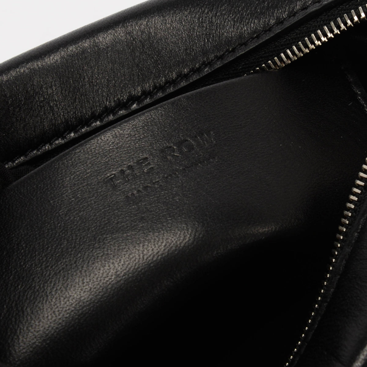 The Row Black Lambskin Regent Cross Body Bag