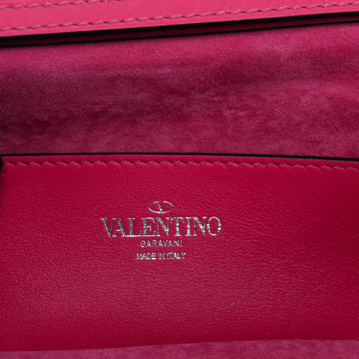 Valentino Pink Crystal Embellished Small Loco Bag