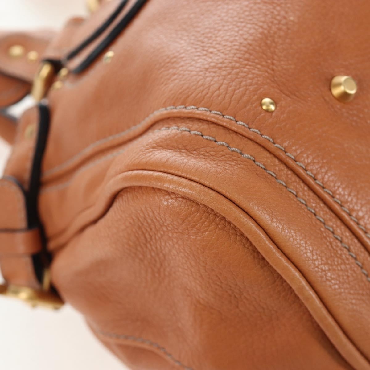 Chloe Cognac Leather Medium Paddington Bag