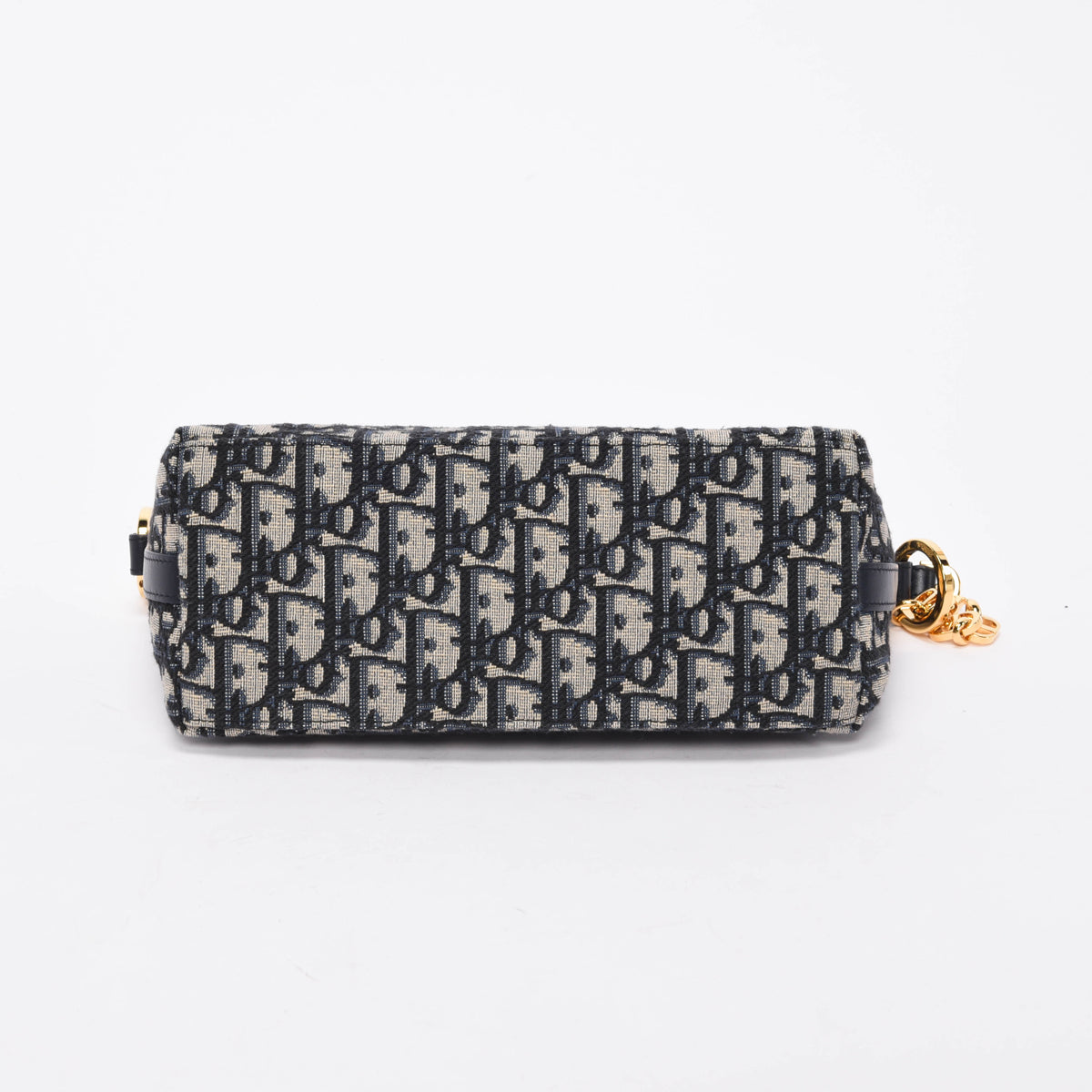 Dior Navy Oblique Jacquard Diorstar Hobo Chain Bag