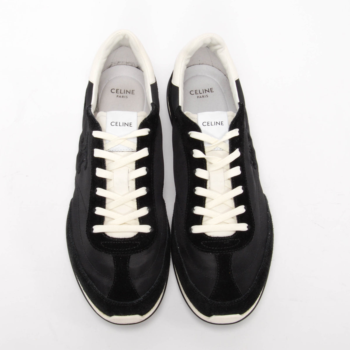 Celine Black Suede & Nylon Racer Sneakers 40