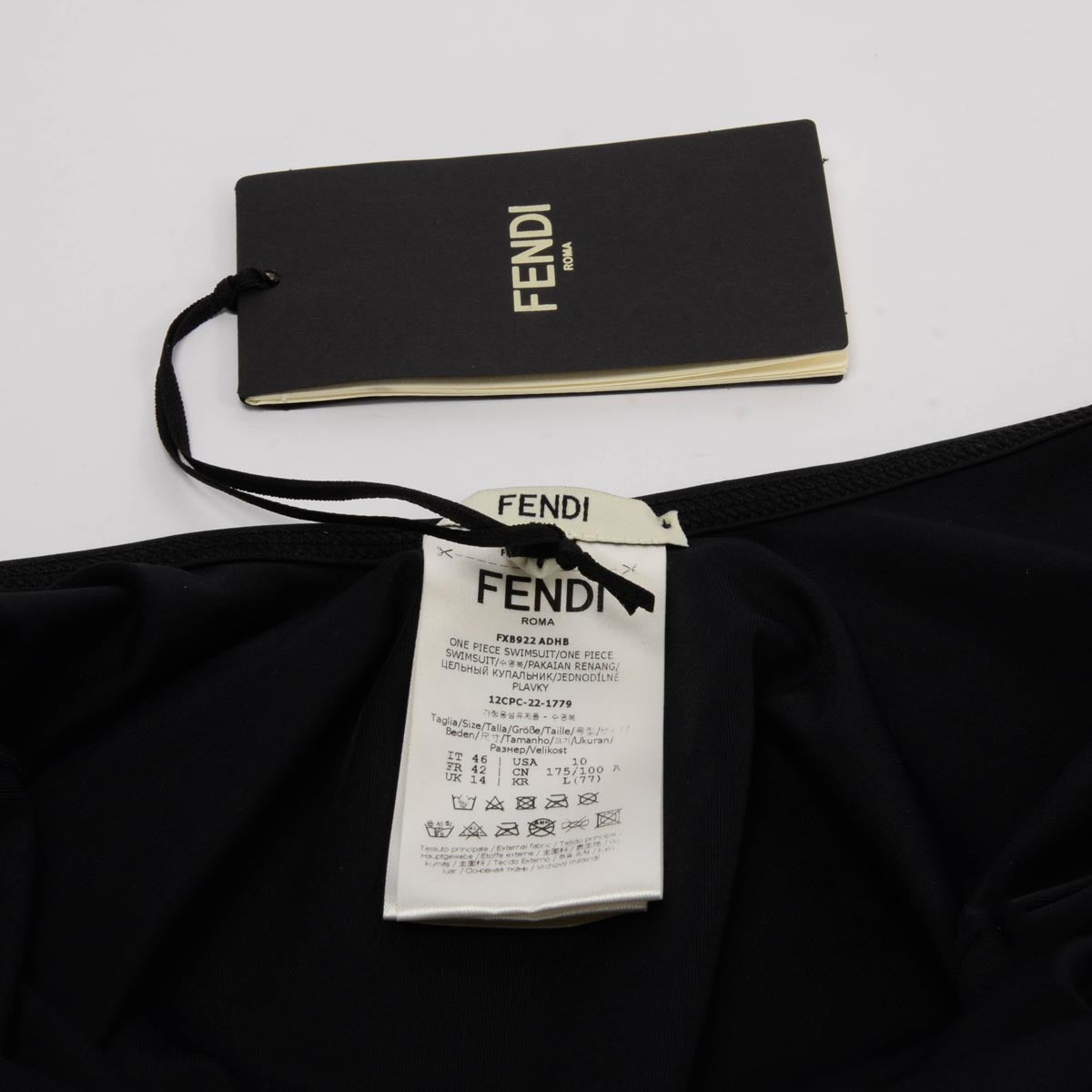 Fendi Tobacco Lycra FF Reversible Swimsuit IT 46