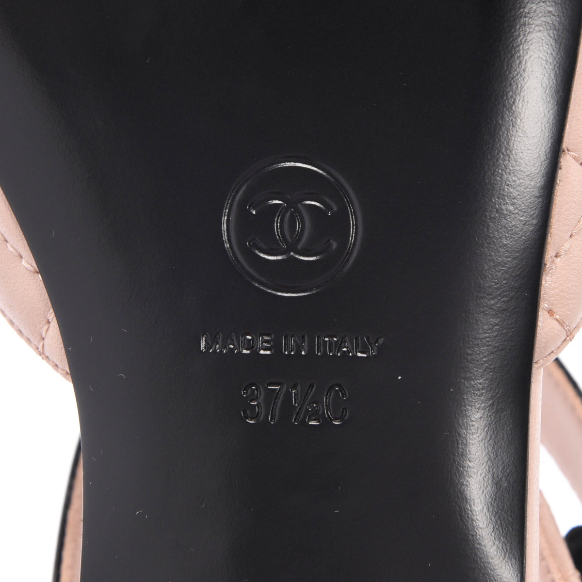 Chanel Pink Quilted Lambskin Turnlock Mary Jane Flats 37.5