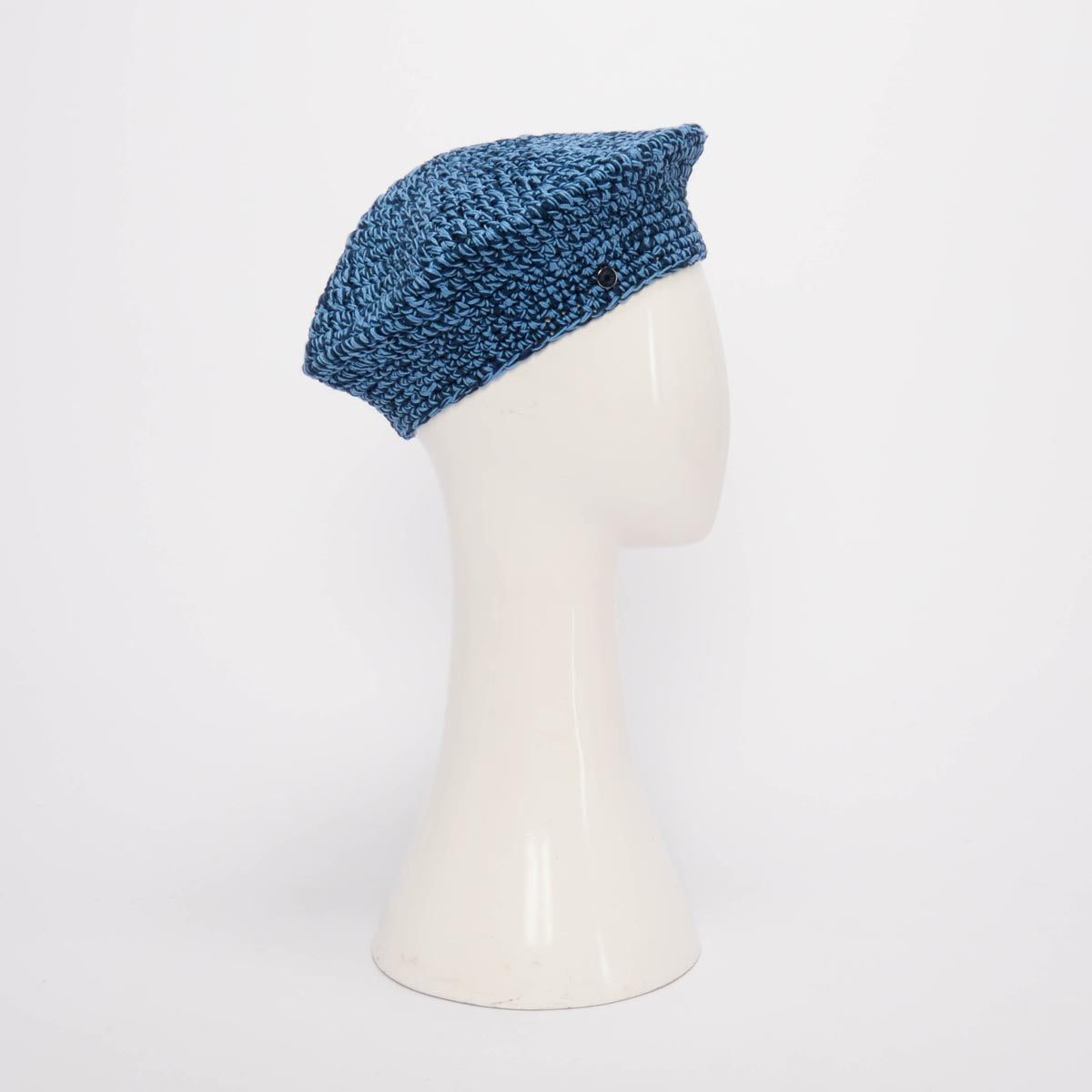 Hermes Navy & Blue Jean Crochet Classic Beret