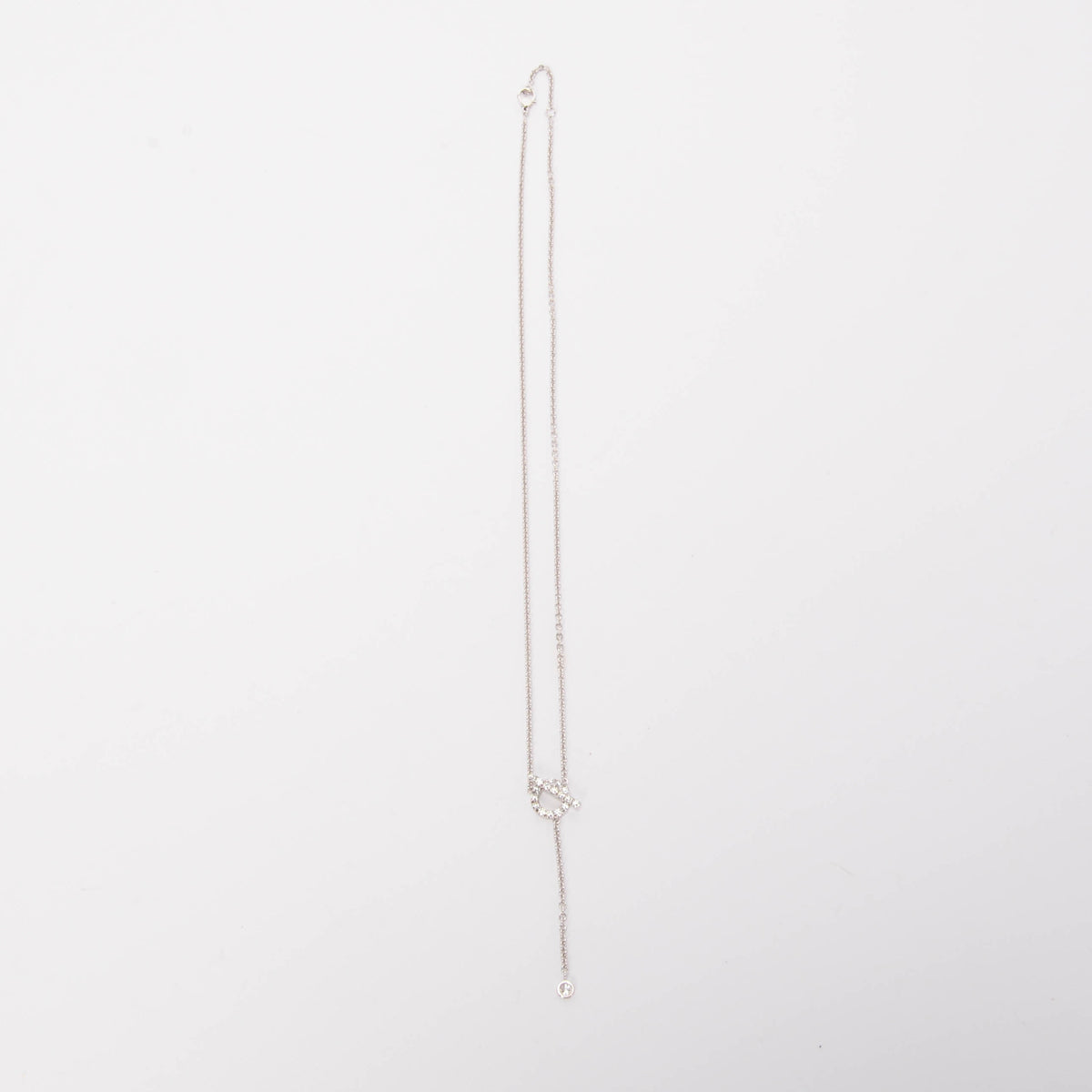 Hermes 18k White Gold & Diamond Finesse Necklace