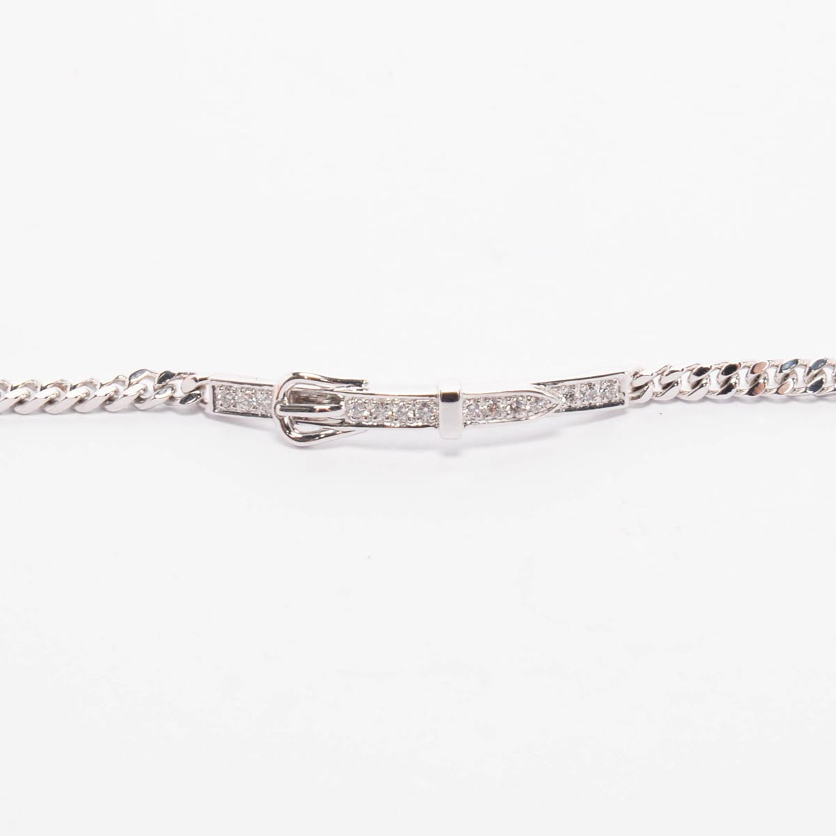 Hermes White Gold & Diamond Etriviere Bracelet