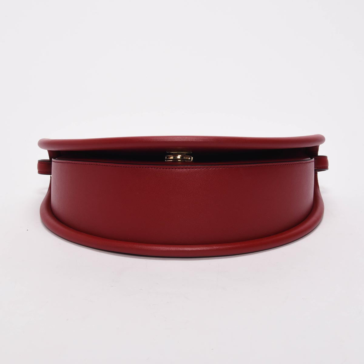 Ferragamo Red Sella Calfskin Aura Shoulder Bag