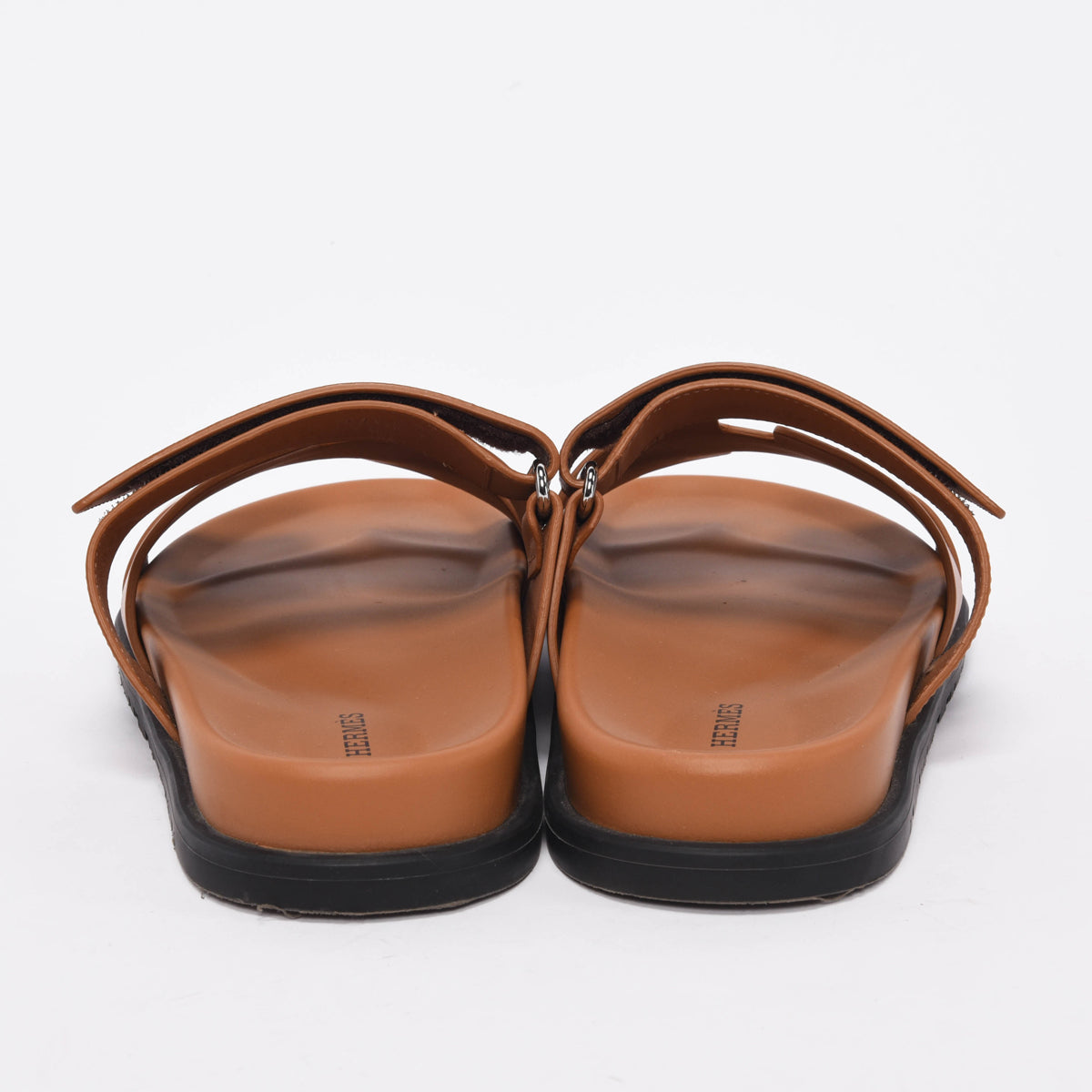 Hermes Naturel Calfskin Chypre Sandals 41