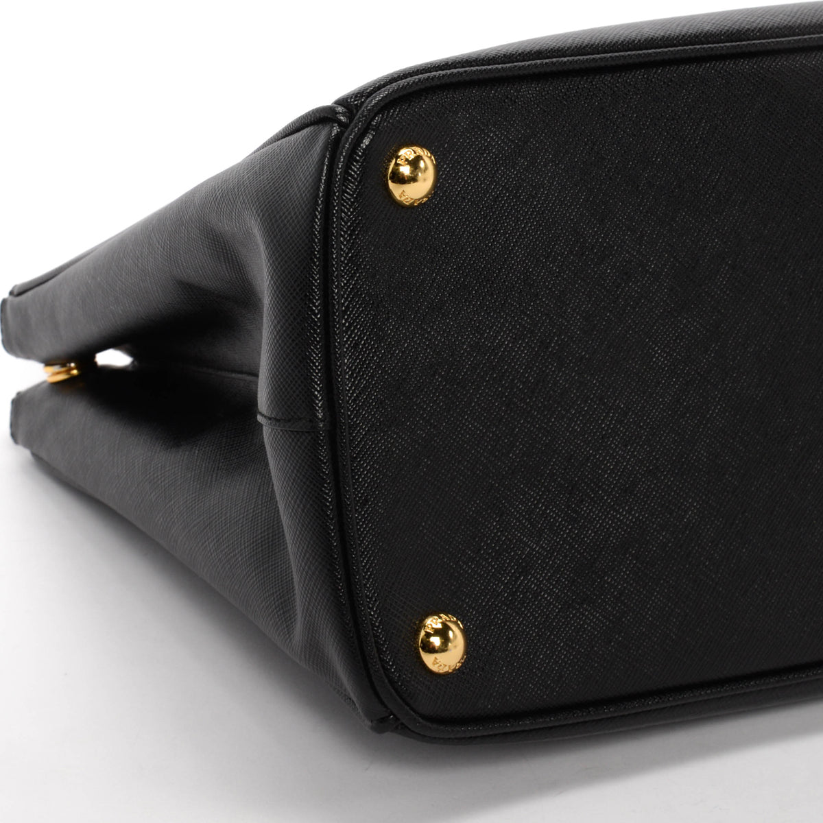 Prada Black Saffiano Large Galleria Tote