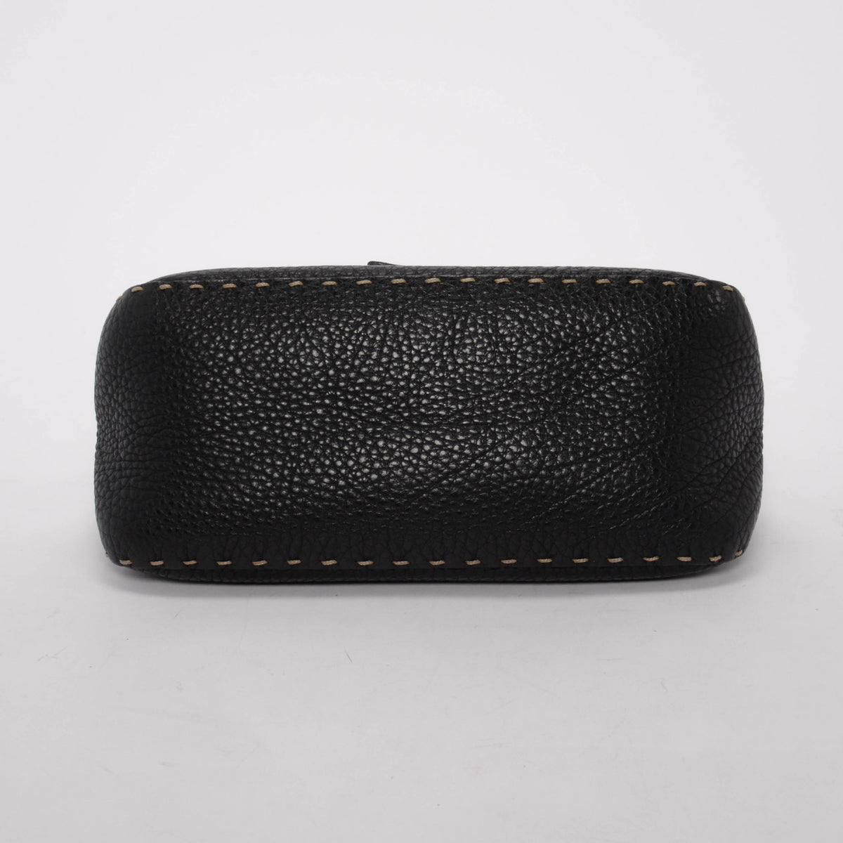 Fendi Black Selleria Mini Baguette Bag