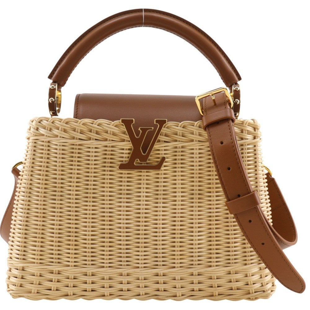 Louis Vuitton Brown Wicker Capucines BB