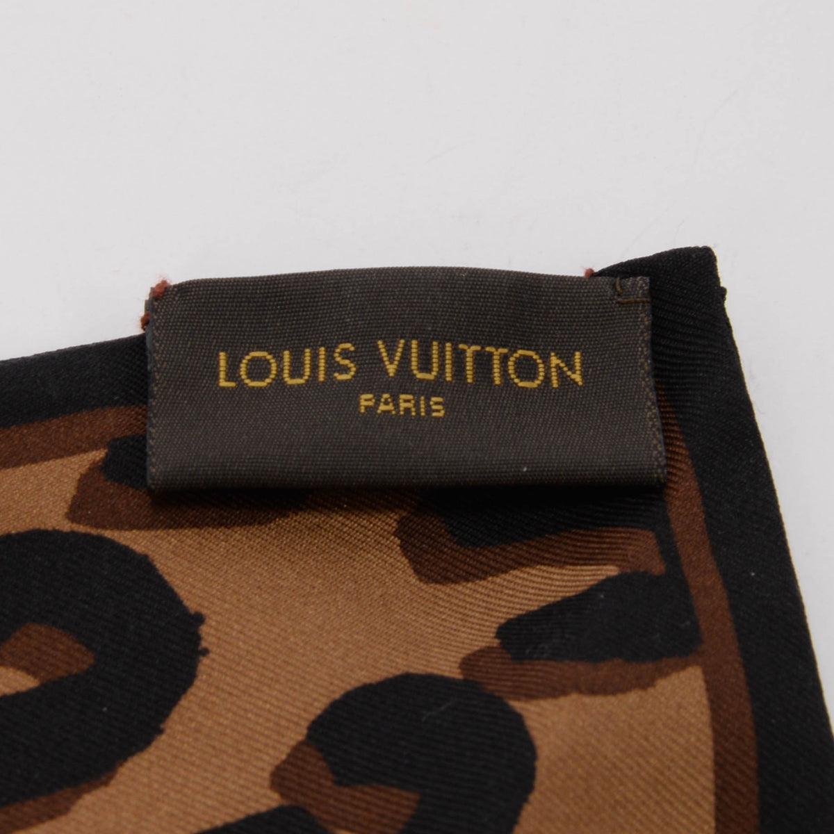 Louis Vuitton x Stephen Sprouse Brown Silk Leopard Print Bandeau