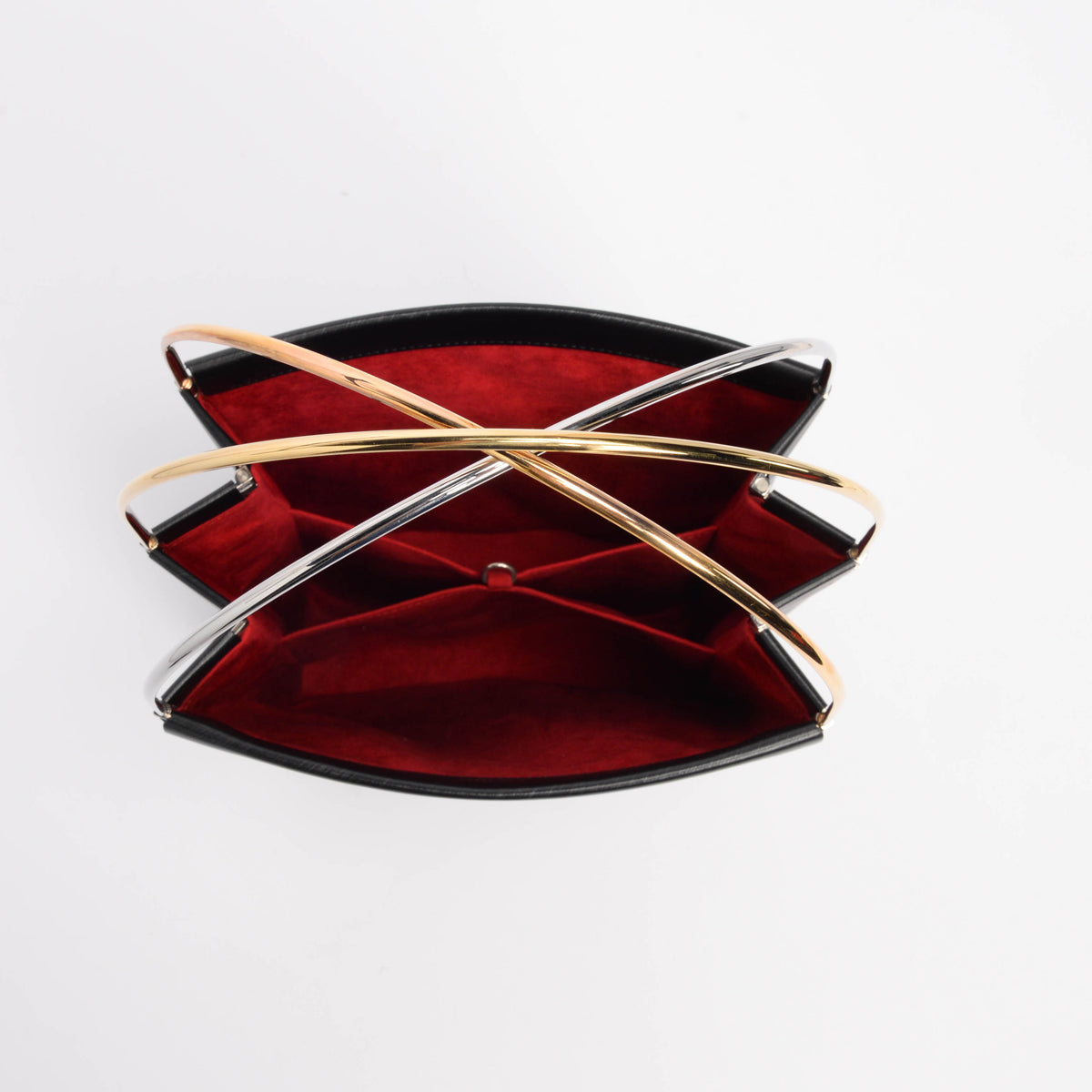 Cartier Black Embossed Calfskin Trinity Tote