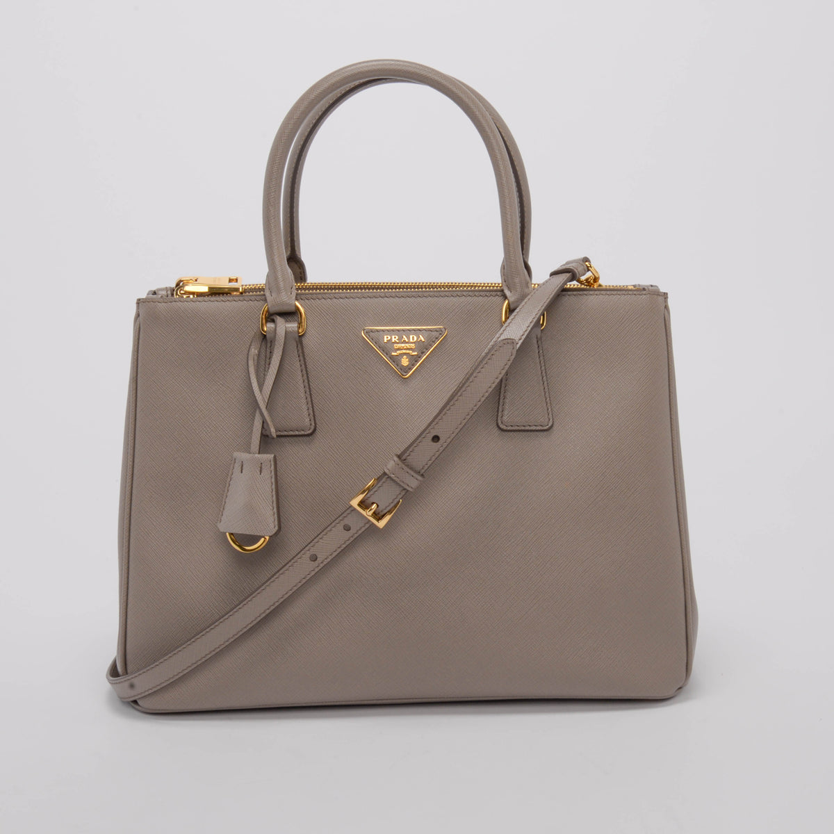 Prada Argilla Saffiano Lux Large Galleria Tote