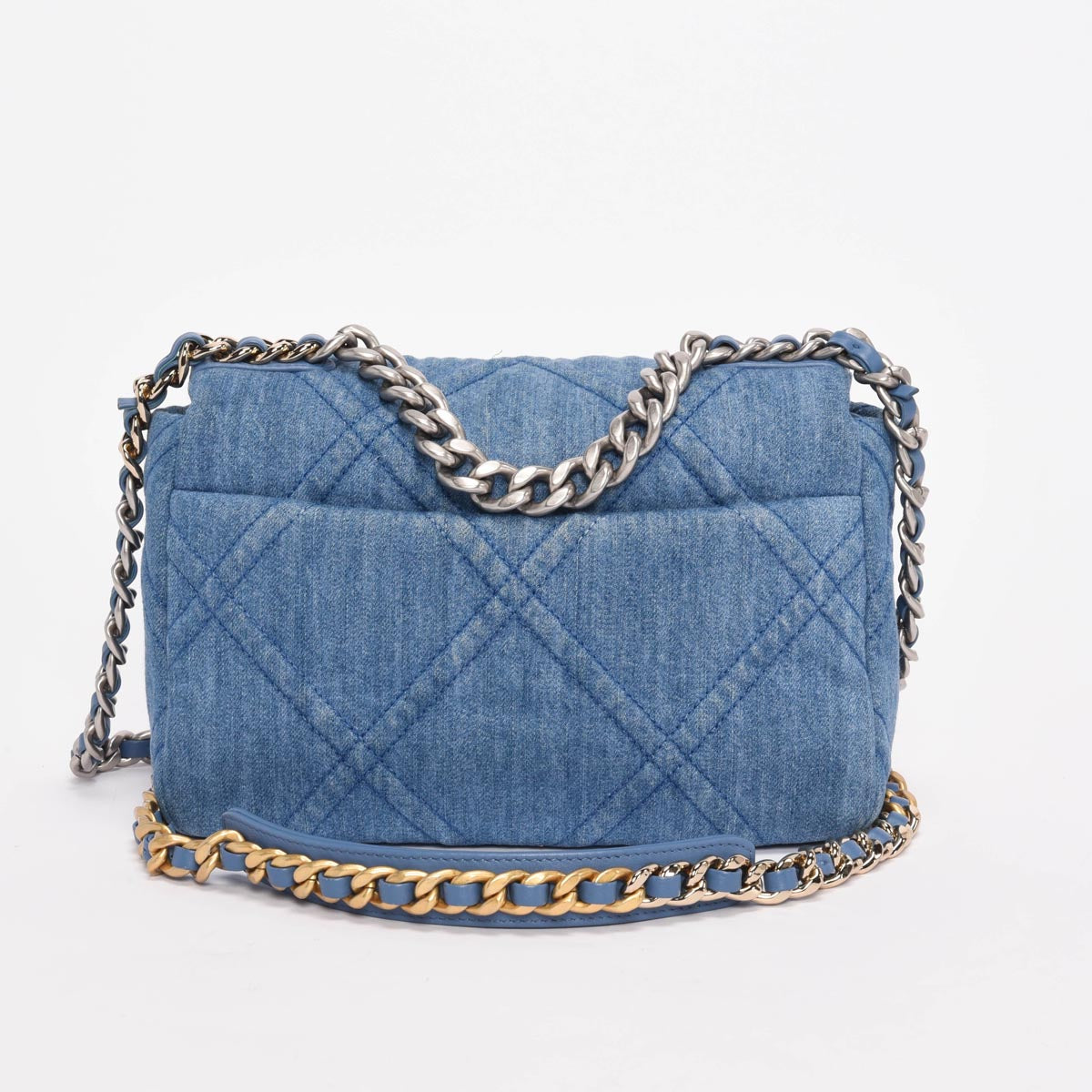 Chanel Light Quilted Denim 19 Flap Bag