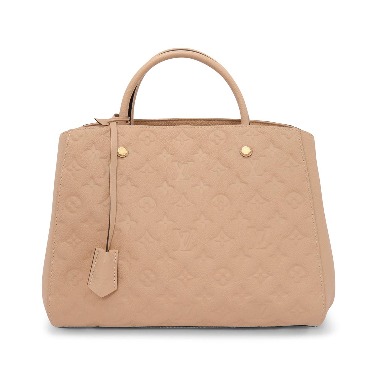 Louis Vuitton Beige Monogram Empreinte Montaigne MM Bag
