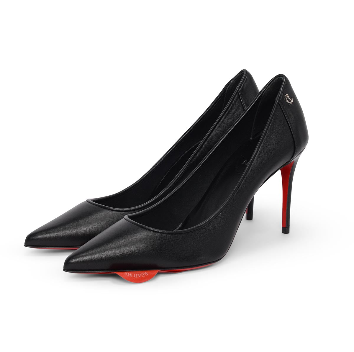Christian Louboutin Black Nappa Leather Sporty Kate 85 Pumps 38