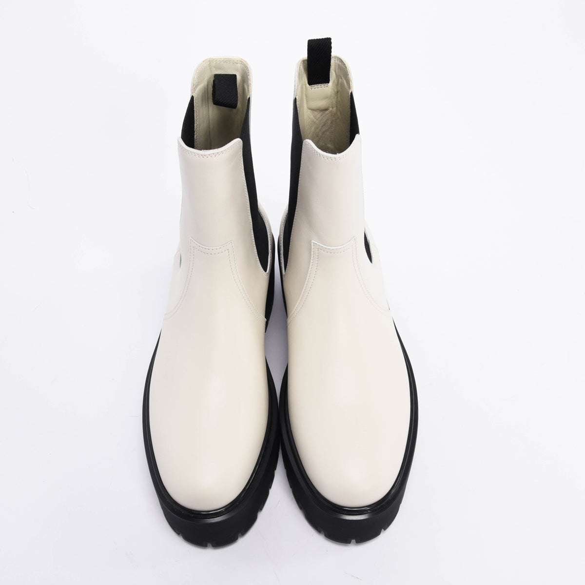 Hermes Beige Glaise Calfskin Harrow Ankle Boots 39