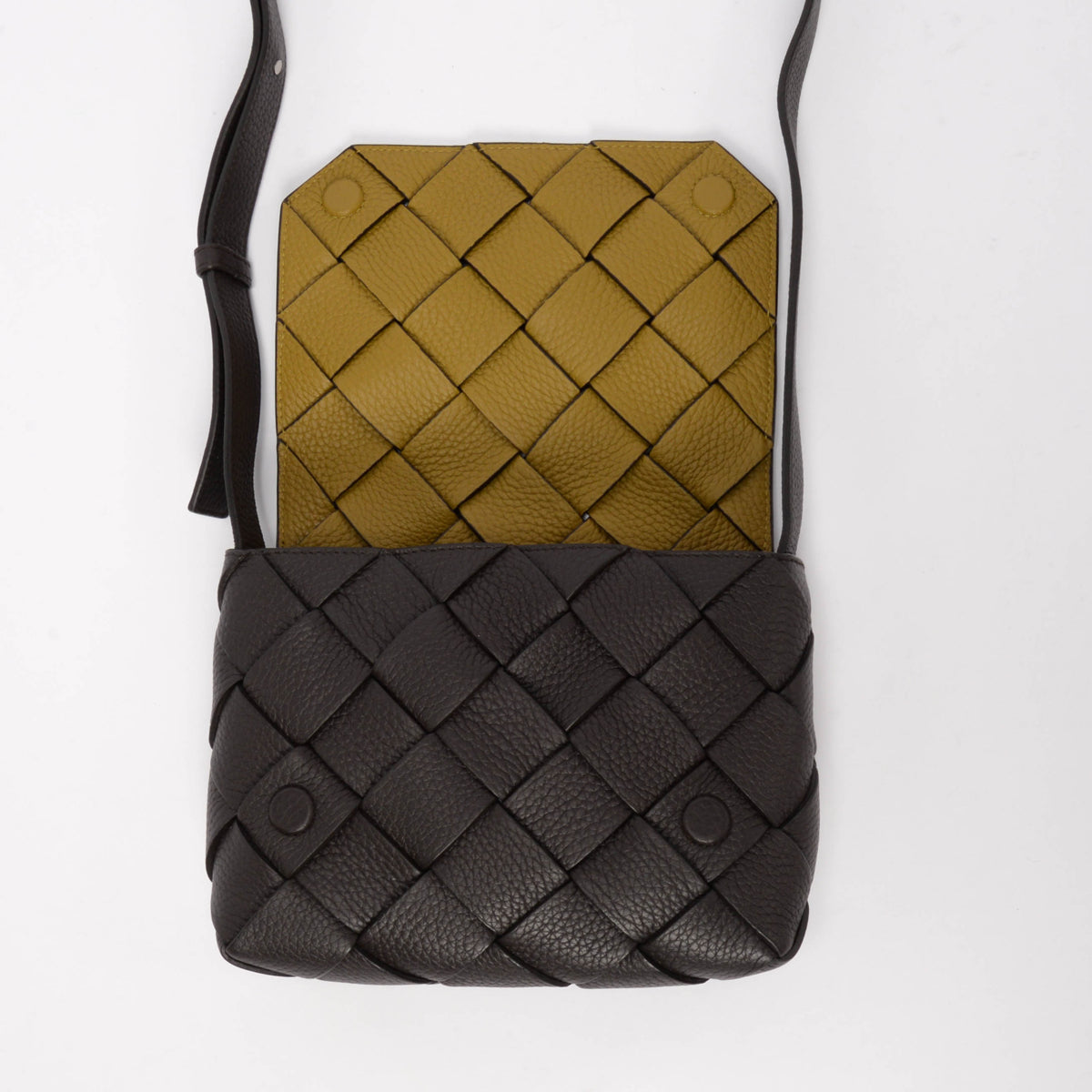 Bottega Veneta Fondant Grained Intrecciato Small Diago Bag