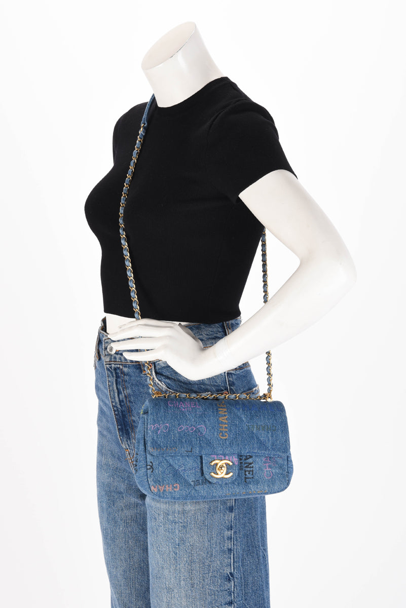 Chanel Blue Denim Mood Mini Flap Bag