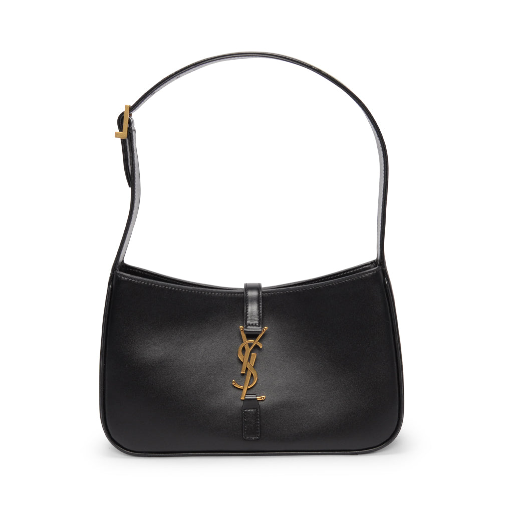 Saint Laurent Black Calfskin Le 5 A 7 Shoulder Bag