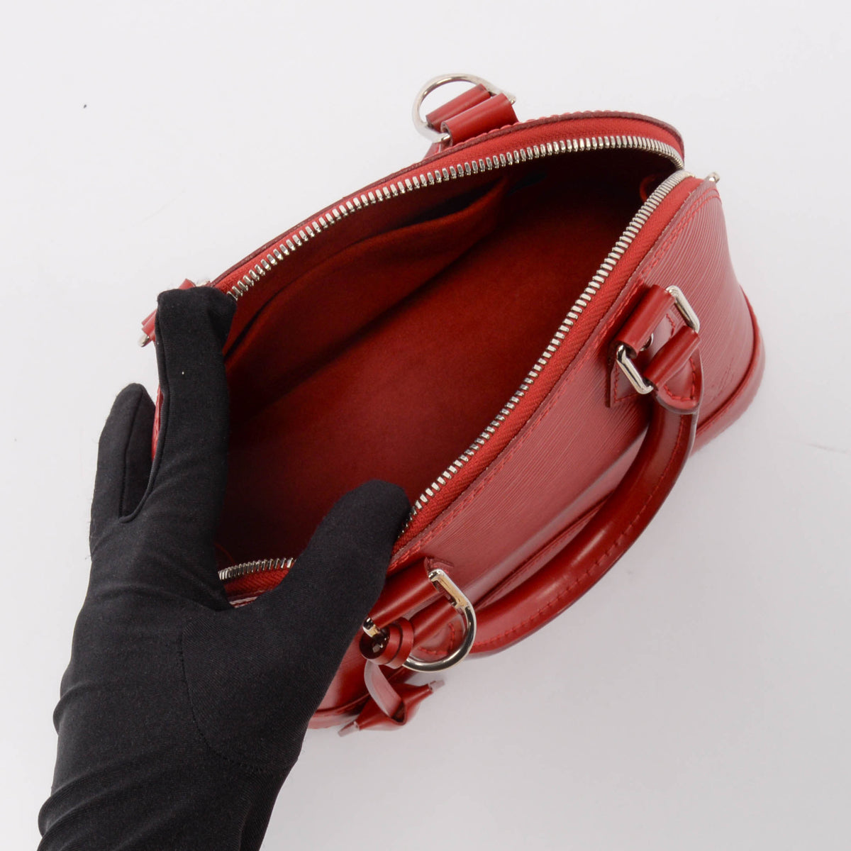 Louis Vuitton Carmine Red Epi Leather Alma BB