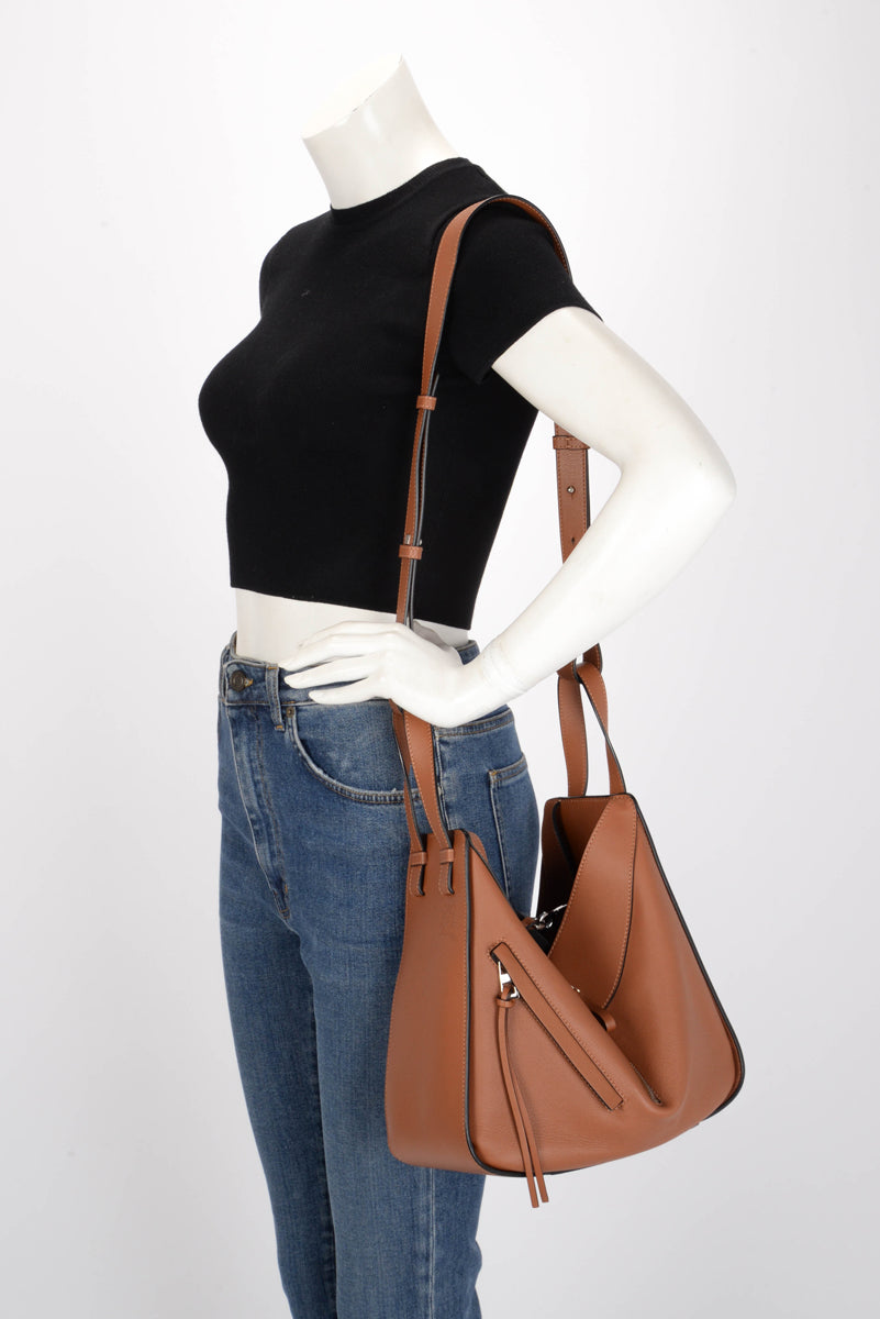 Loewe Caramel Calfskin Small Hammock Bag