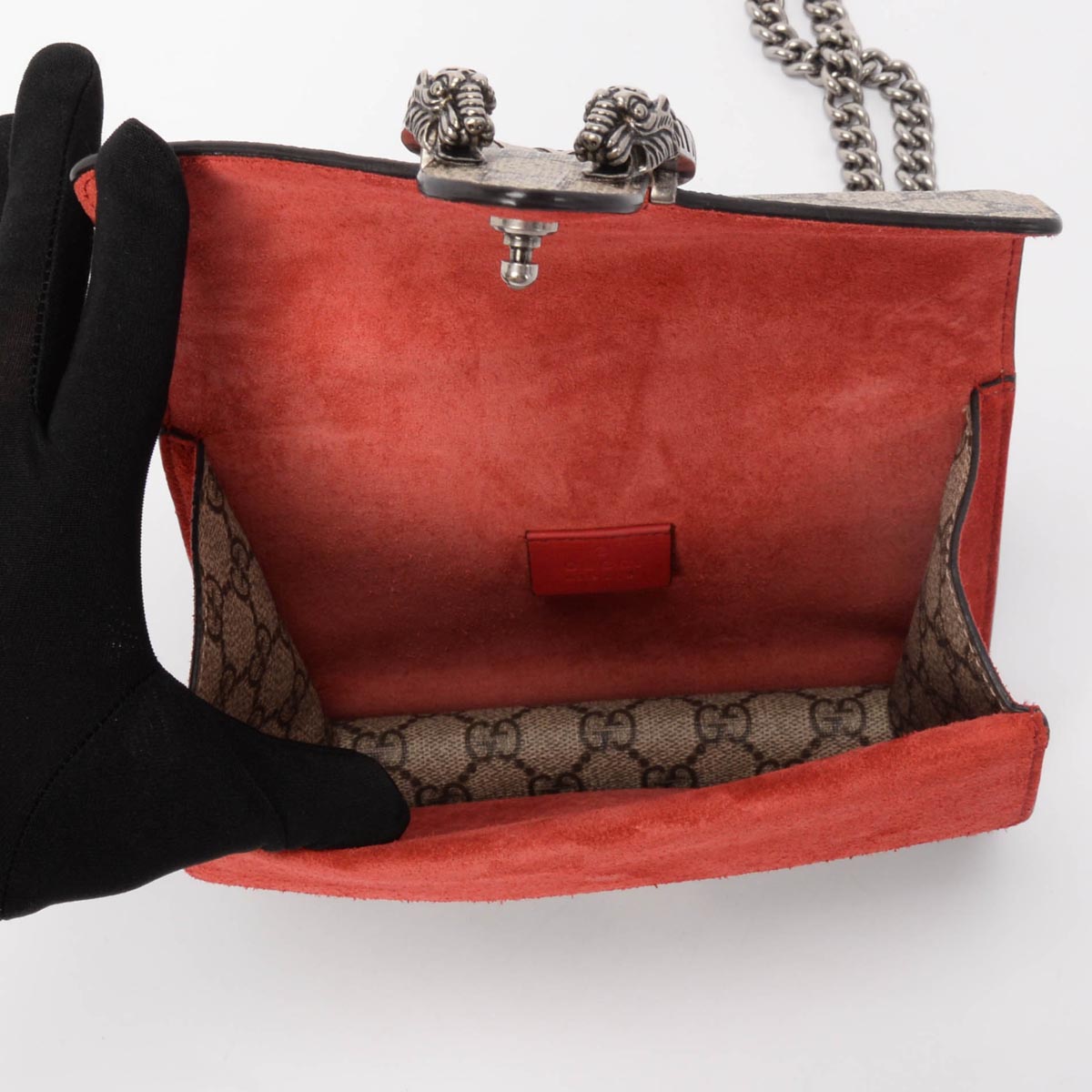 Gucci Red GG Supreme Mini Dionysus Bag