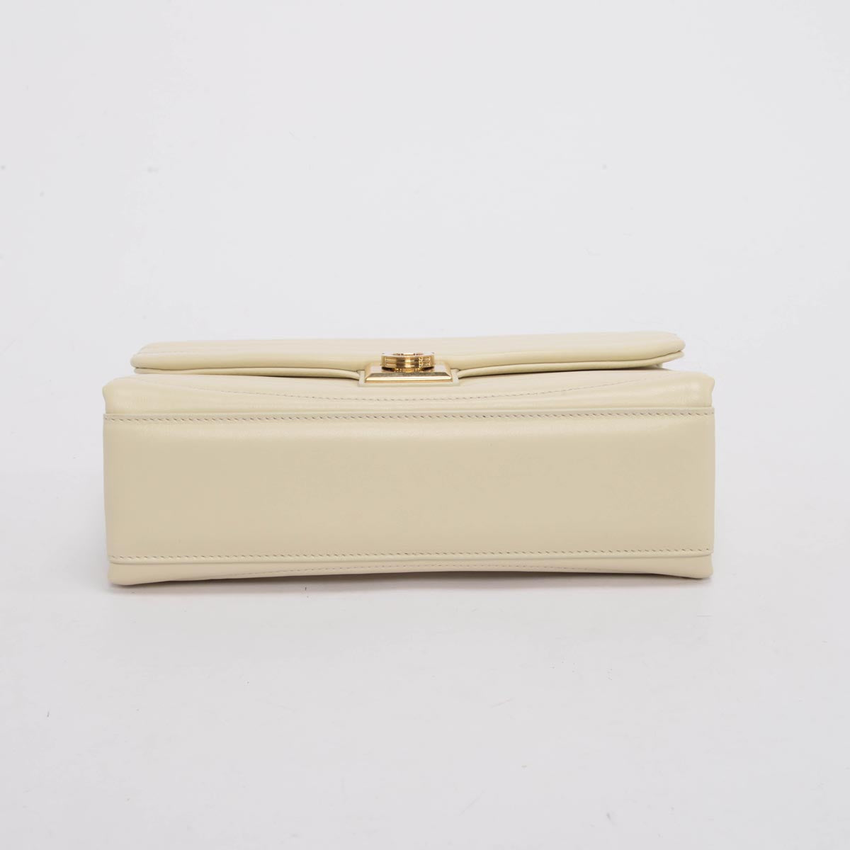 Ferragamo Marscapone Quilted Calfskin Medium Mat Flap Bag