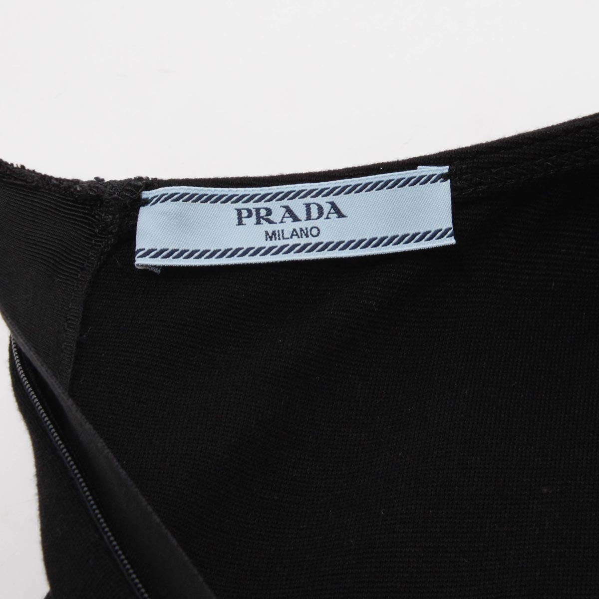 Prada Black Interlock Fit & Flair Dress XL