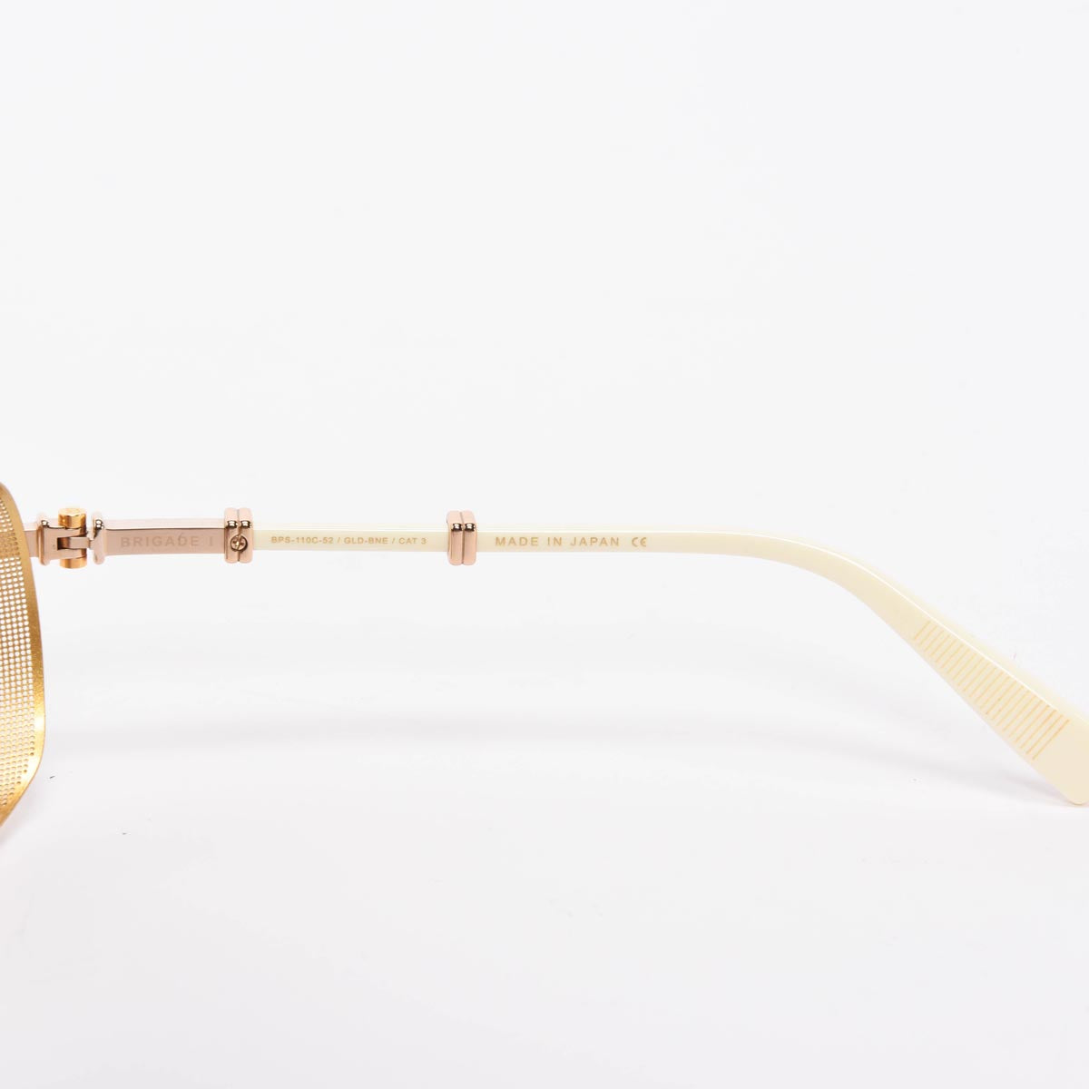 Balmain Cream & Gold Brigade Sunglasses