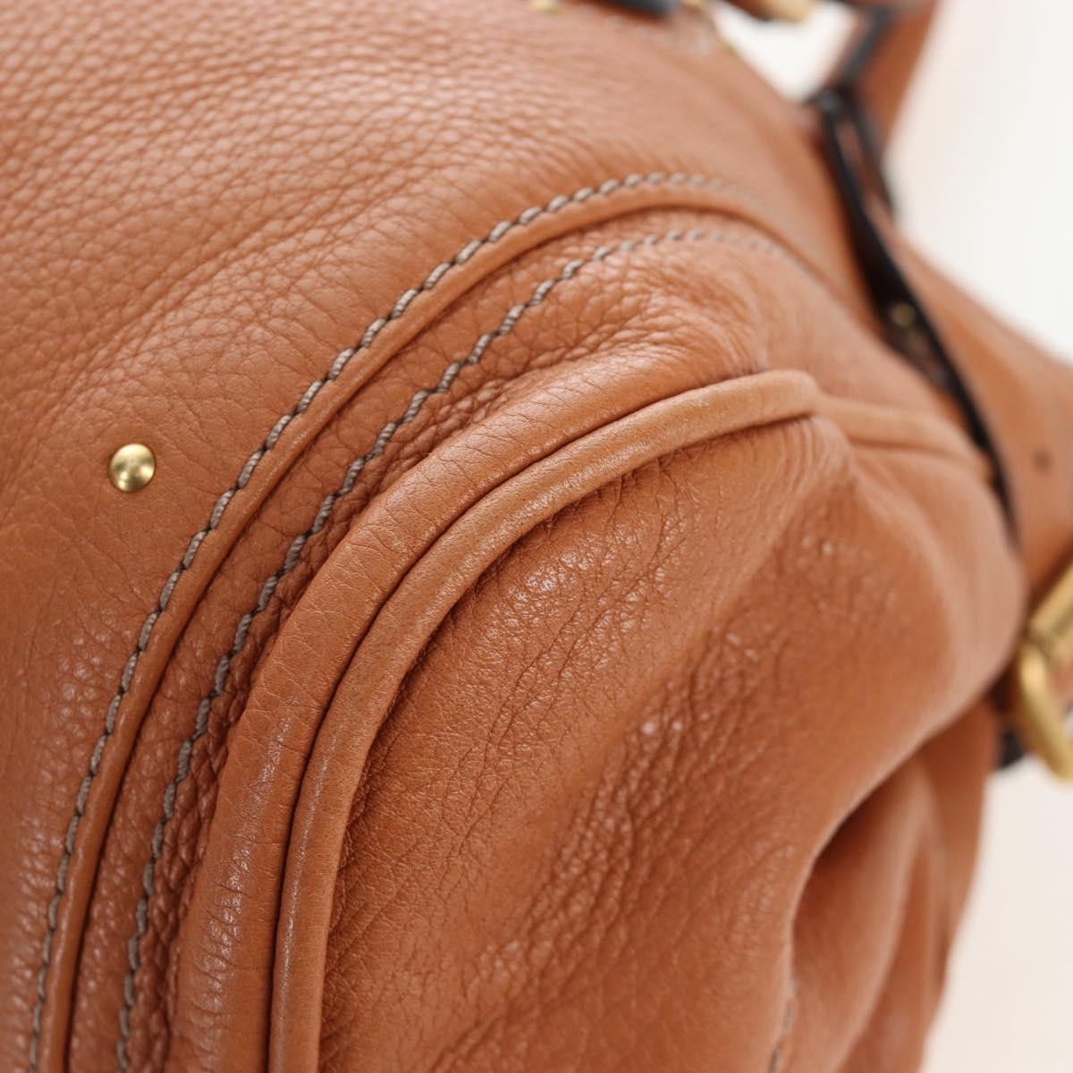 Chloe Cognac Leather Medium Paddington Bag