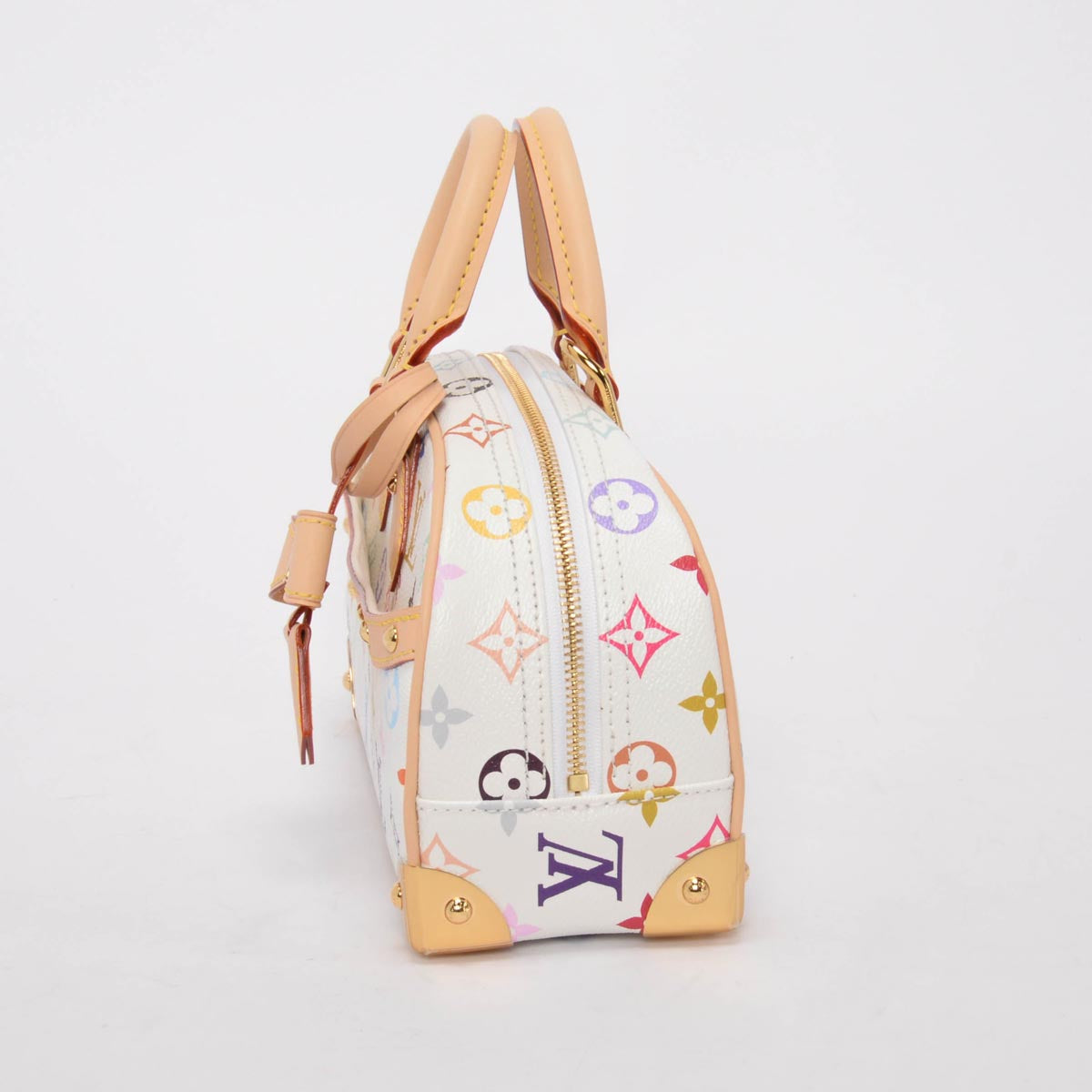 Louis Vuitton x TM White Multicolore Monogram East West Bag