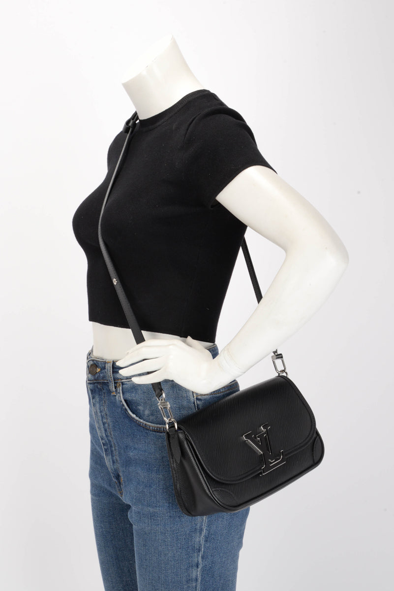 Louis Vuitton Black Epi Leather Buci Bag