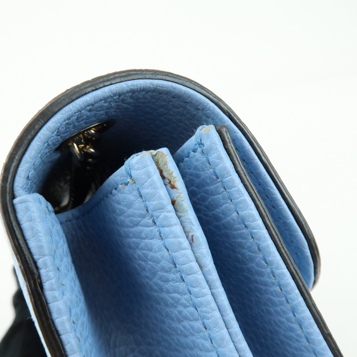 Gucci Light Blue Calfskin Interlocking G Shoulder Bag