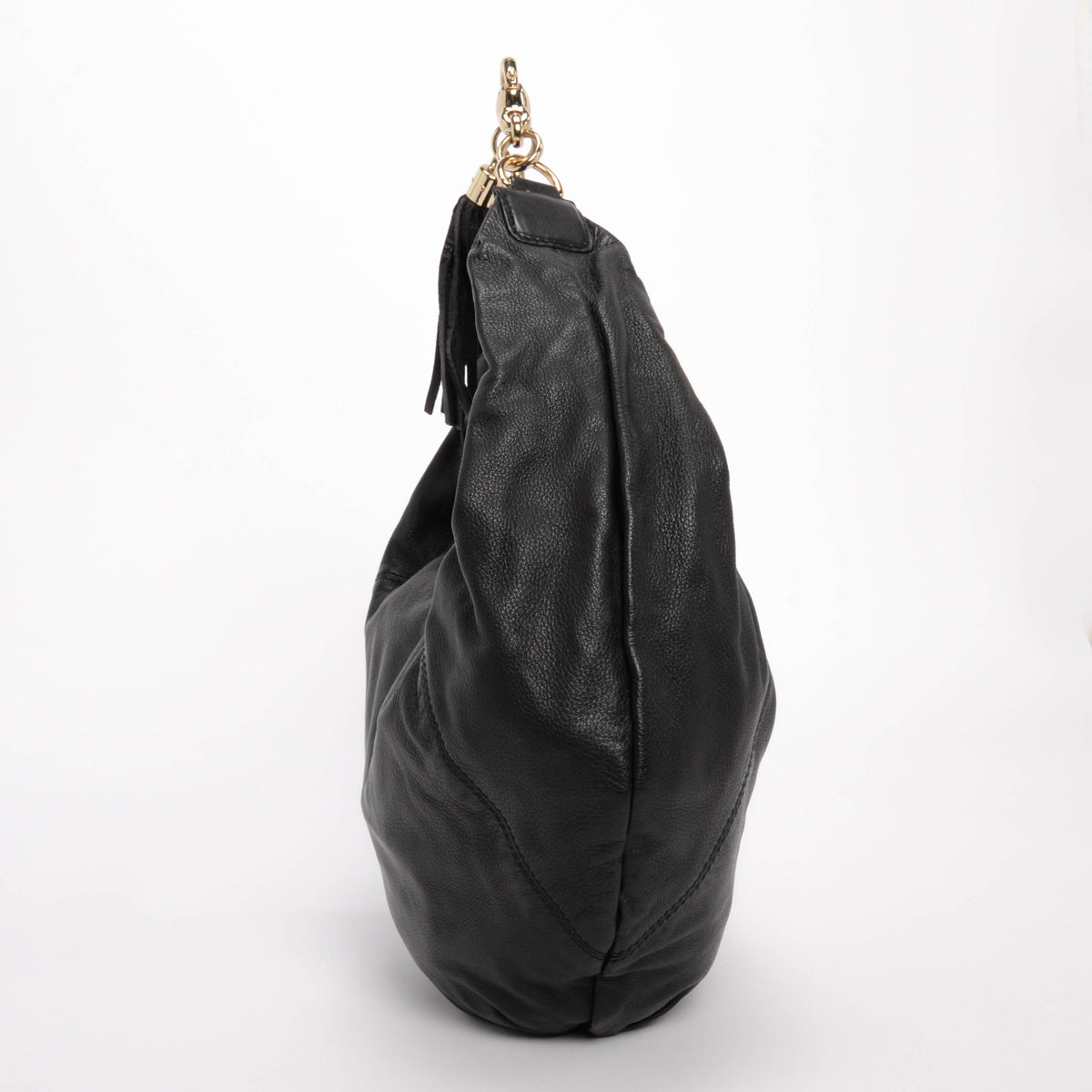Gucci Black Calfskin Medium Sienna Hobo Bag