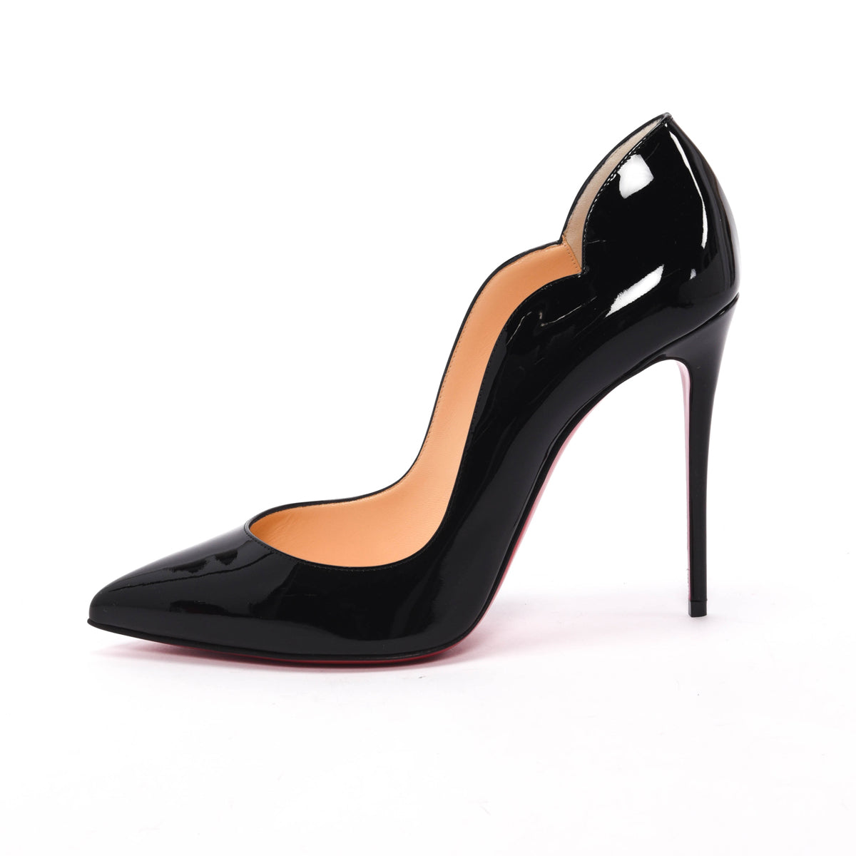 Christian Louboutin Black Patent Hot Chick Pumps 40.5