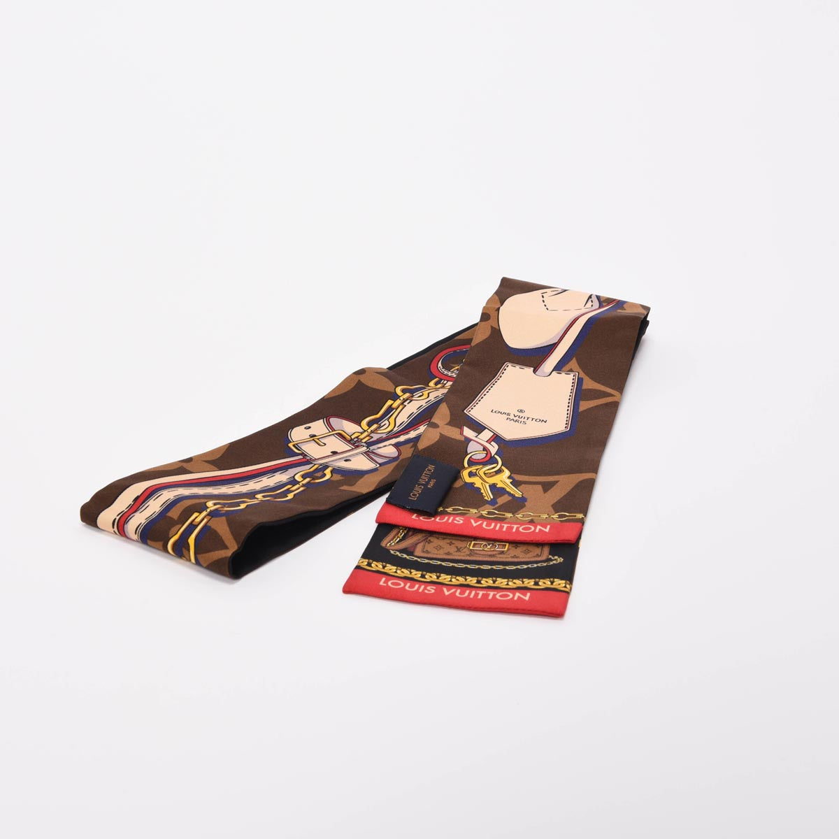 Louis Vuitton Marron Silk Tribute To Monogram Bandeau