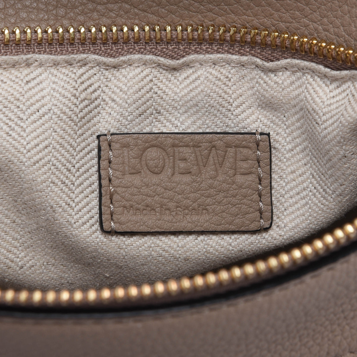 Loewe Sand Grained Calfskin Small Puzzle Bag