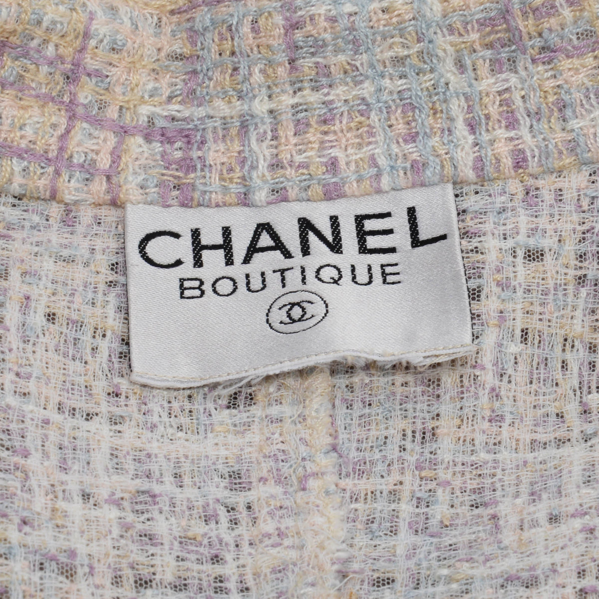 Chanel Pastel Check Four Pocket Jacket FR 38